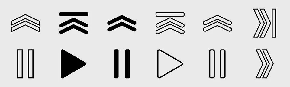 Retrofuturistic y2k geometry design elements collection. Collection of abstract 库存插图