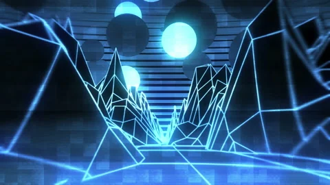 Retrowave Old TV VJ Loop 001 Видео 124125202