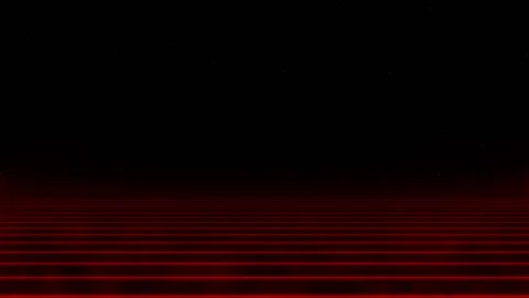Retrowave, synthwave looped animation of perspective laser horizontal lines. Stock Footage 220320077