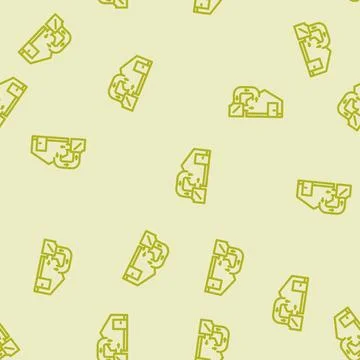 Return air ventilation line vector seamless pattern Stockillustratie