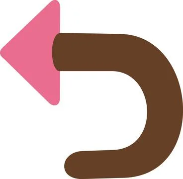 Return back arrow icon for user interface 스톡 일러스트