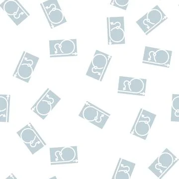 Return back glyph vector seamless pattern 库存插图