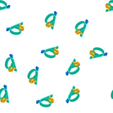 Return back isometric icon seamless pattern Stockillustratie