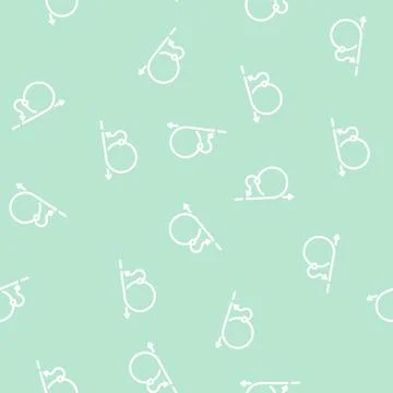 Return back line vector seamless pattern Stockillustratie