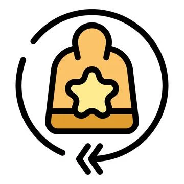 Return bag shop icon vector flat Illustration