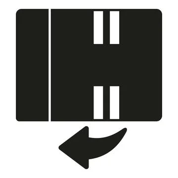 Return box icon simple vector. Cargo money 스톡 일러스트