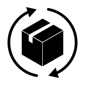 Return box icon vector delivery shipping concept for web, banner, poster, car Stock Illustration