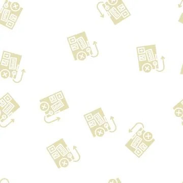 Return of cargo glyph vector seamless pattern Stock Illustration