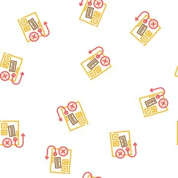 Return of cargo vector seamless pattern Stock Illustration