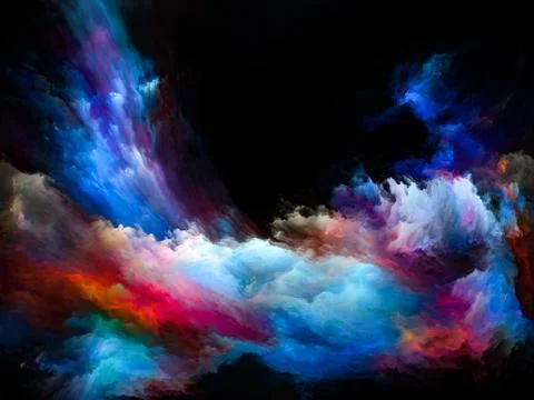 Return of Color Motion Stock Illustration