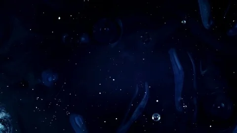 Return to dark void black and purple 1 vibrant bright paint and oil color swirls Stock Footage 81856484