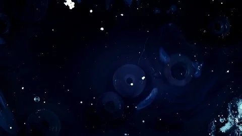 Return to dark void black and purple with white 2 vibrant bright paint and oil Stock Footage 81858047