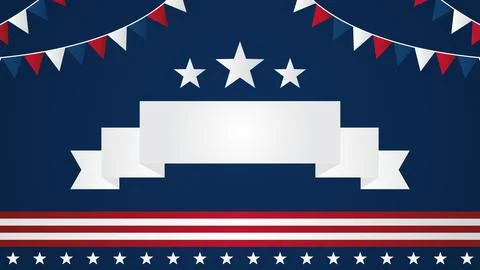 Return Day Blue Background With Copy Space Area Stock Illustration