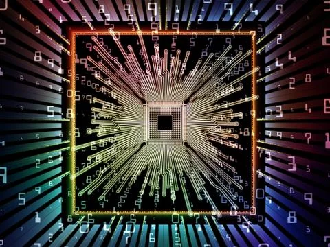 Return of Digital Processor Ilustração Stock