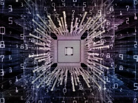 Return of Digital Processor Ilustração Stock