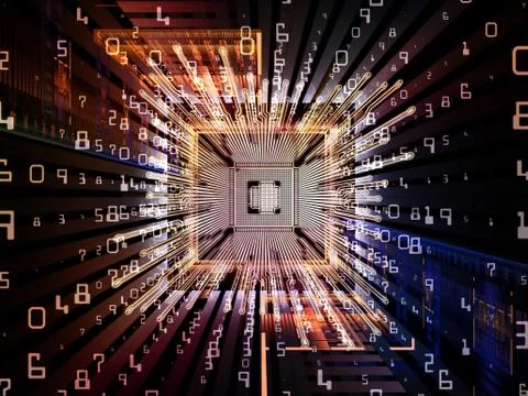 Return of Digital Processor Ilustração Stock