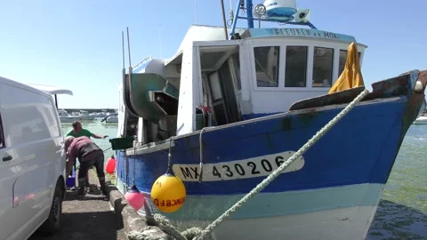 Return from fishing 05 Stock Footage 146723854