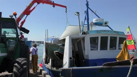 Return from fishing 07 Stock Footage 146724408