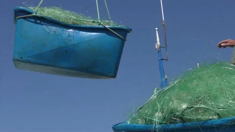 Return from fishing 09 Stock Footage 146725144