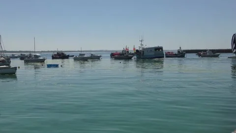 Return from fishing 12 Stock Footage 146736031