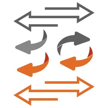 Return Icon. Flip over or turn arrow. Reverse sign Ilustración de archivo