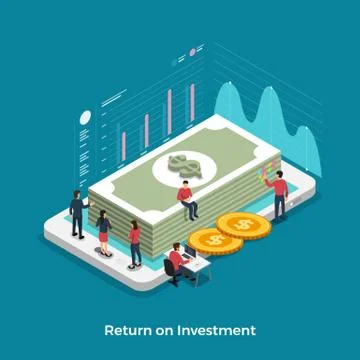 Return on investment Stock Illustration