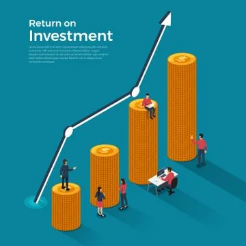 Return on investment Stock Illustration