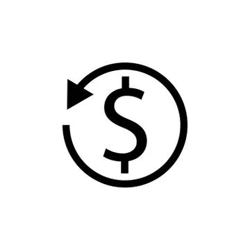 Return on investment solid icon Stock Illustration