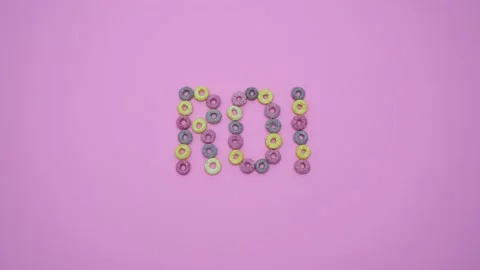 Return on investment stop motion video Stock Footage 166566356