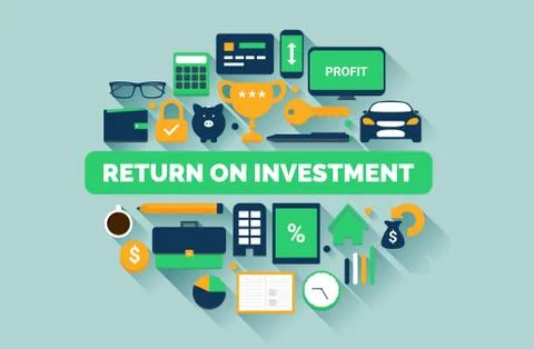 Return On Investment Vector Illustration Stock Illustration