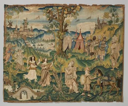 Return of Jephthah third quarter 17th century British This Old Testament sc.. Stock Photos