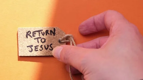 Return to Jesus Concept Vídeos de archivo 288589158