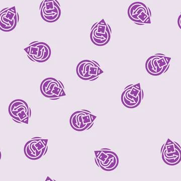 Return logistics logistic manager glyph seamless pattern Stock Illustration