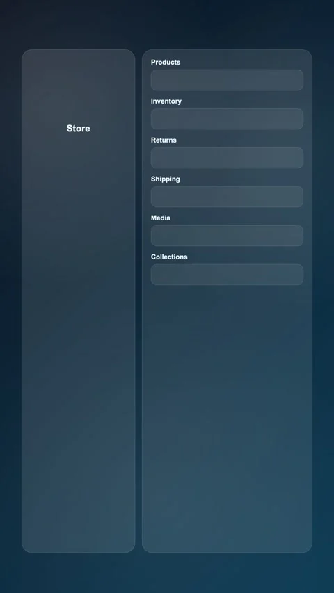 Return Management Console Modern Gradient SaaS Interface Vertical Animation Stock Footage 345154821