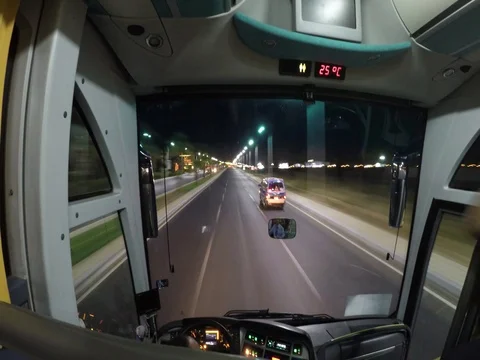 Return from a night excursion to the hotel Stock Footage 73744952