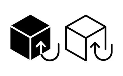 Return or Back icon vector illustration Illustrazione stock