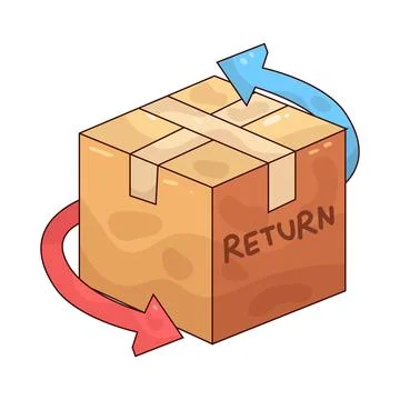 Return Package illustration Stock Illustration