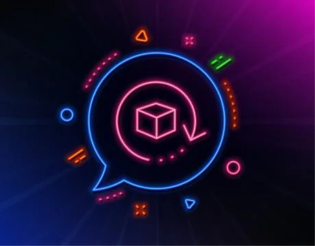 Return package line icon. Delivery parcel sign. Cargo goods box. Vector Stock Illustration