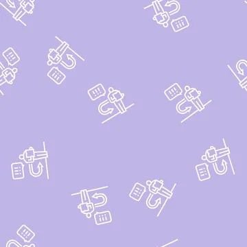 Return parcel line seamless pattern Illustration