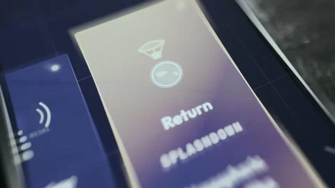 Return phase of a space travel mission indicating a completed mission phase Stock Footage 334944169