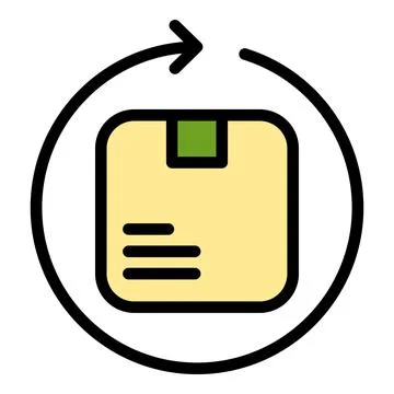 Return process icon vector flat 스톡 일러스트