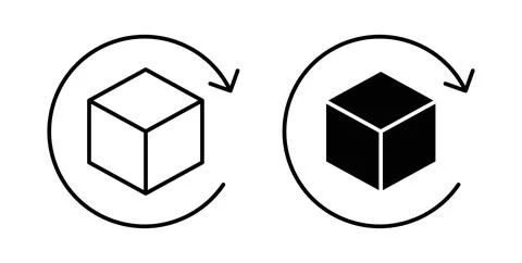 Return purchase icon vector art Illustrations Stock Illustration