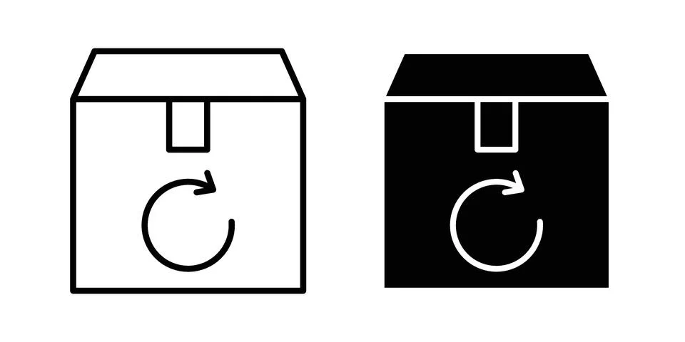 Return purchase icon vector design illustrations Stock Illustration