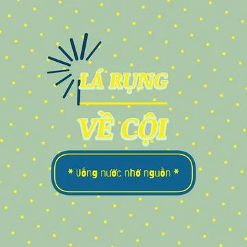 RETURN TO ROOTS expressed in Vietnamese lettering artwork in neon radioactive gl Stock Illustration