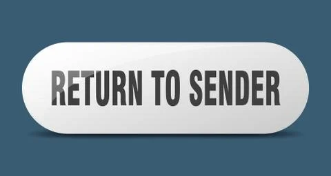 Return to sender button. return to sender sign. key. push button. Stock Illustration