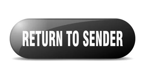 Return to sender button. return to sender sign. key. push button. Stock Illustration