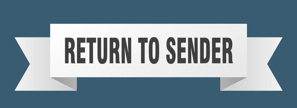 Return to sender Stock Illustration