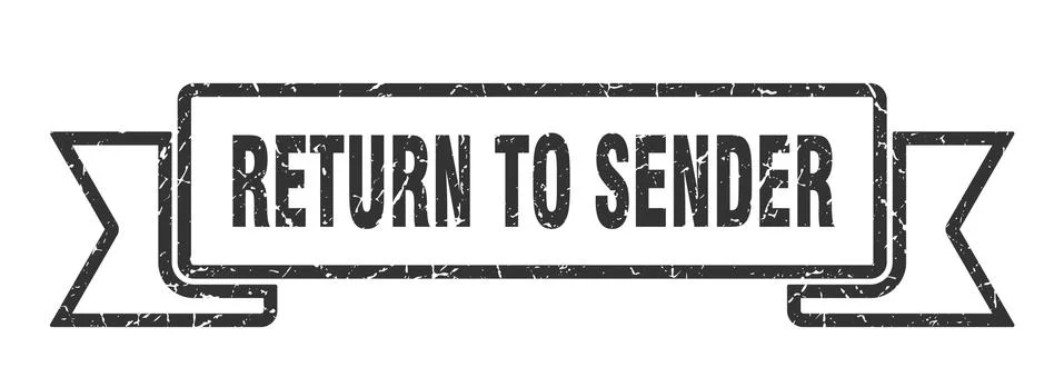 Return to sender Stock Illustration