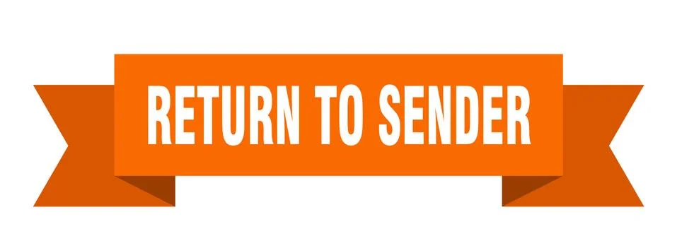Return to sender Stock Illustration
