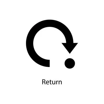 Return sign icon. Element of minimalistic icon for mobile concept and web apps Stock Illustration